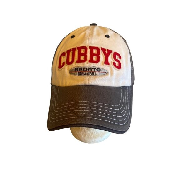 Cubby's Sports Gray Hat Cap Adjustable Varsity Retro Brookings South Dakota - Picture 1 of 7